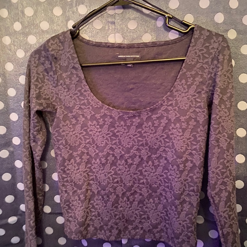 Long sleeve crop top